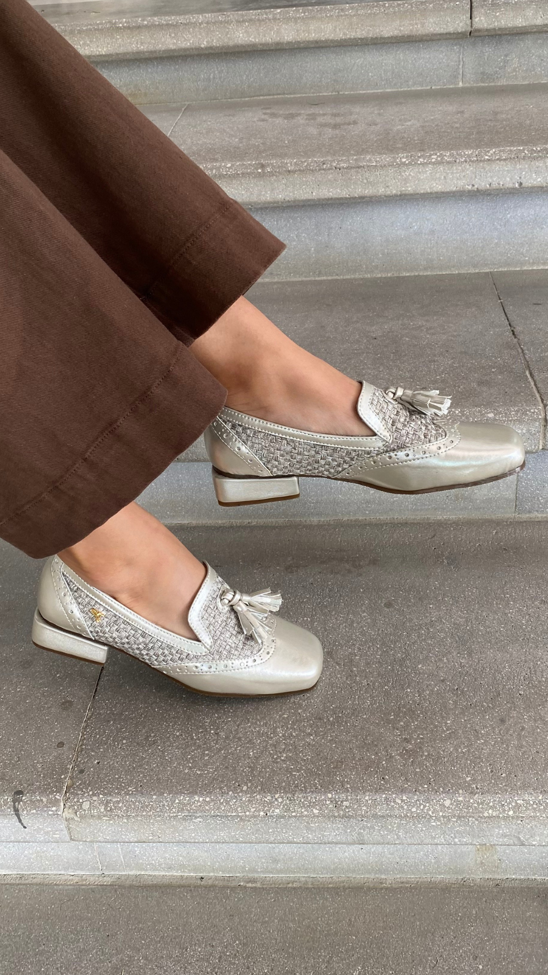 Mocasín Wingtip Punta cuadradaNappa Mercurio