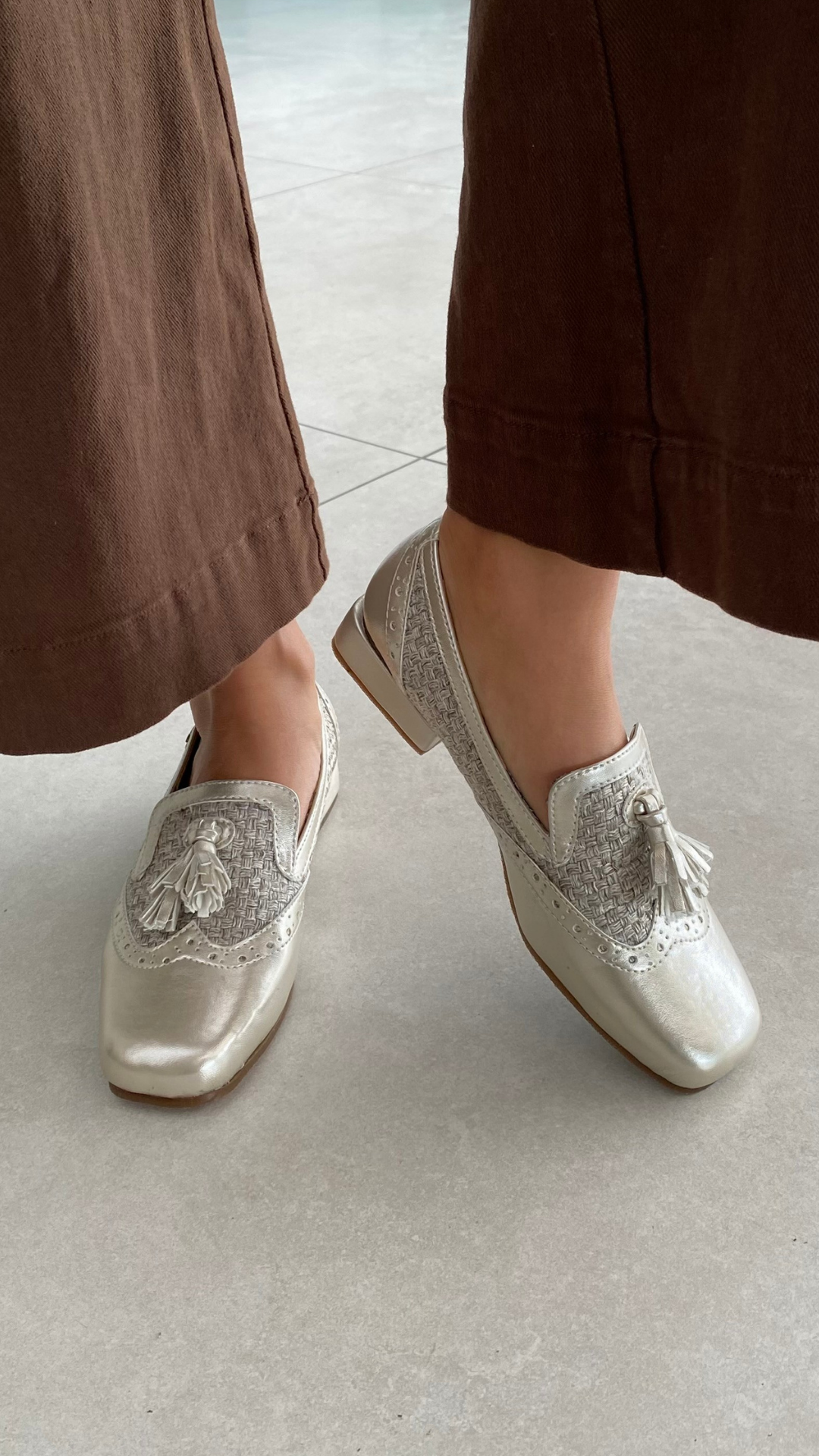 Mocasín Wingtip Punta cuadradaNappa Mercurio