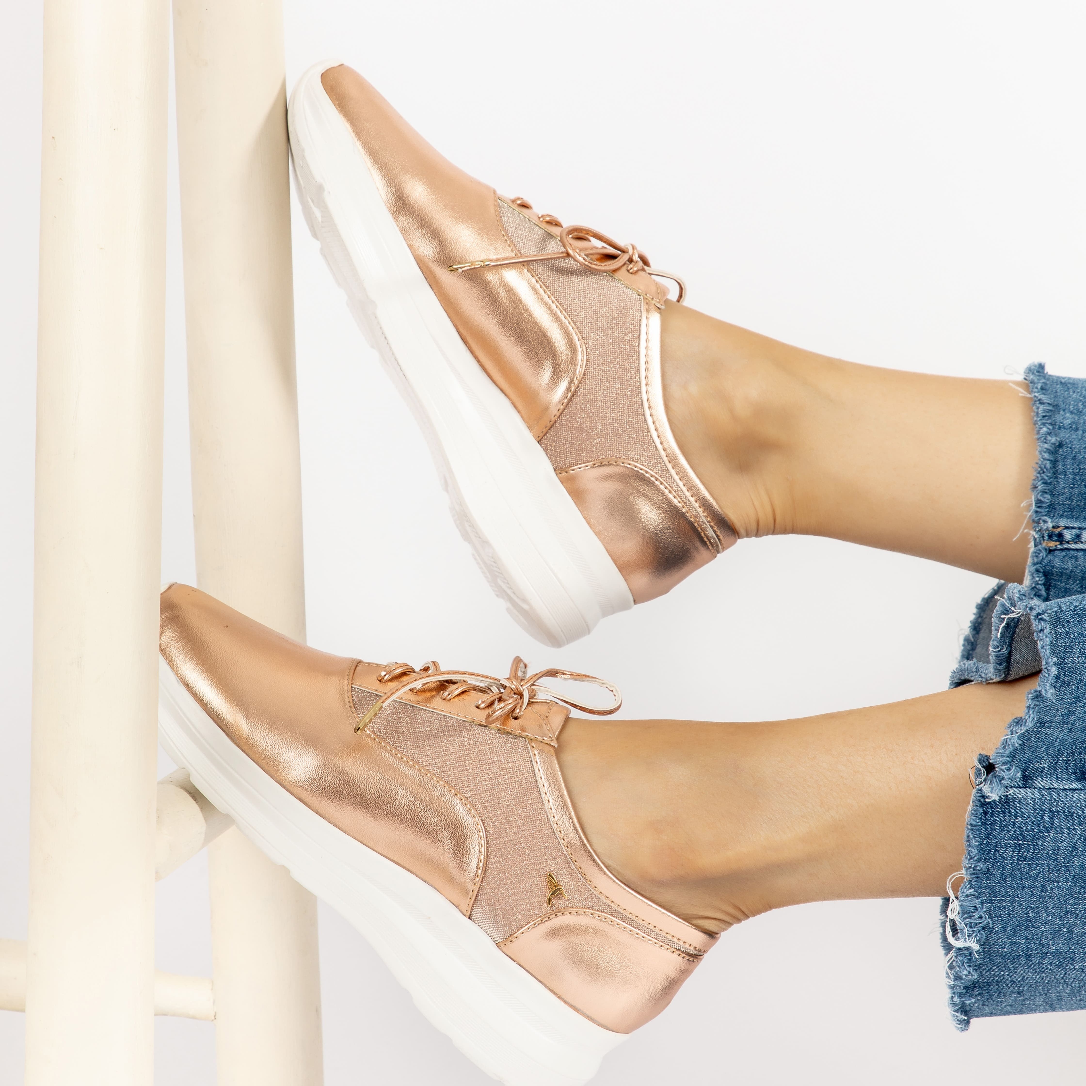 Sneaker Glow Oro Rosa