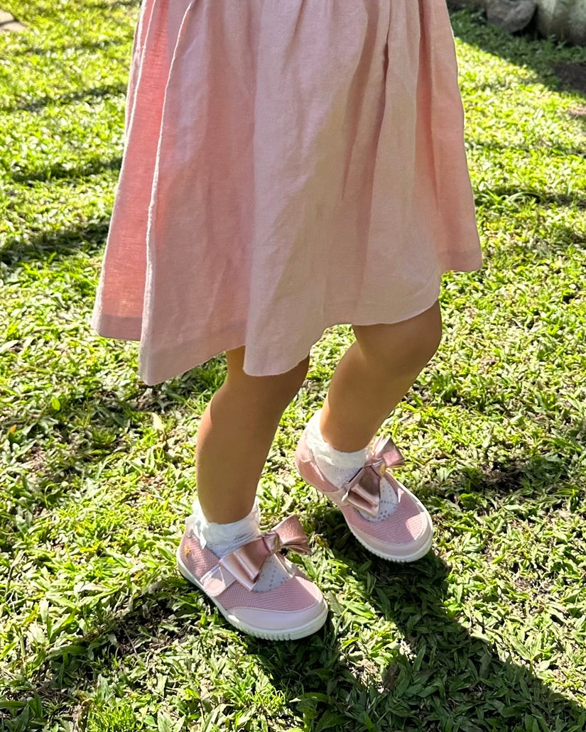 Girls' Pink Mary Jane Style Sneakers Rich