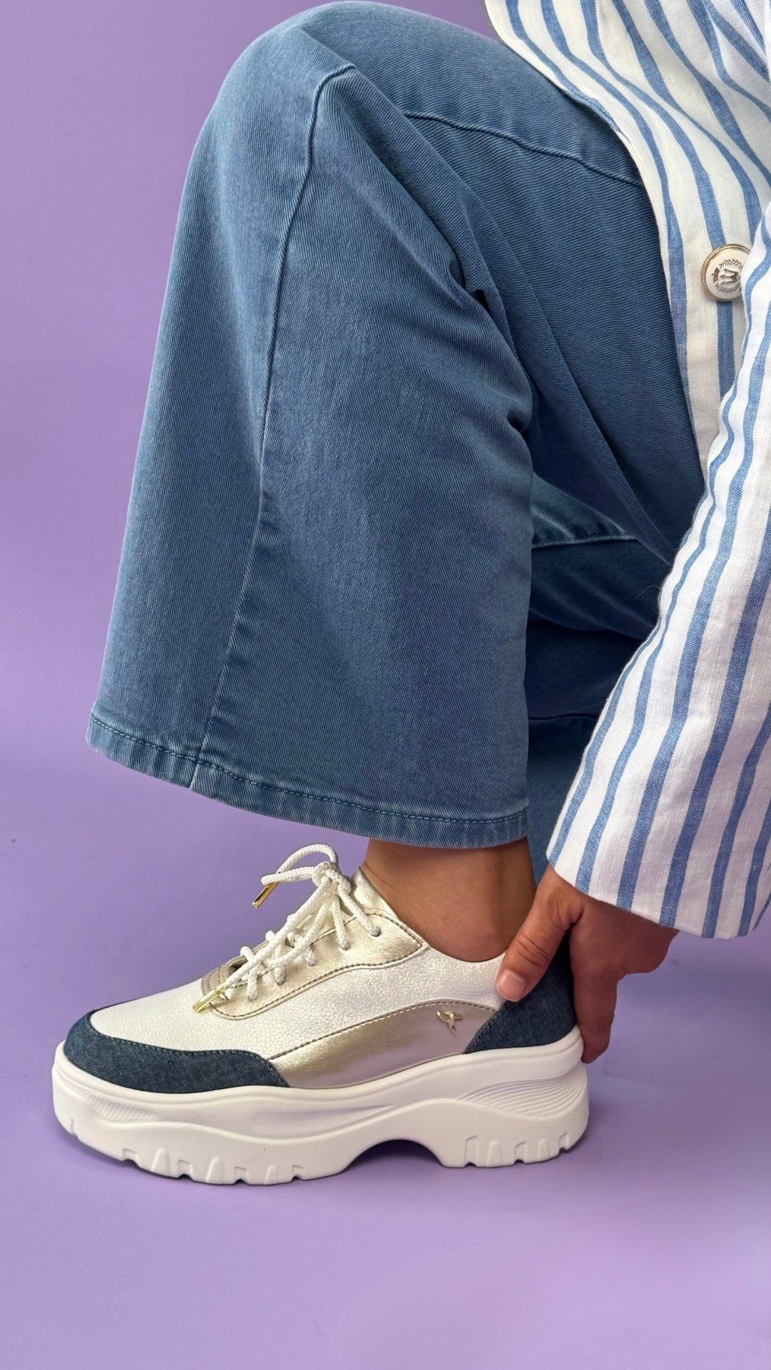 Tenis Chunky Denim
