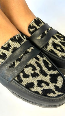 Mocasín con Plataforma Negro Liso