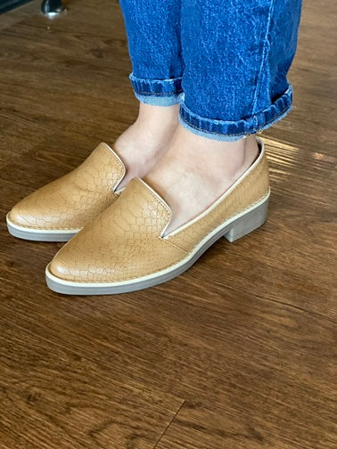 Mocasín Tipo Slipper Piton Camel
