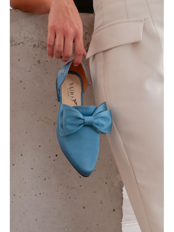 Mocasín Lazo con Detalles Cut-Out Azul Elemental