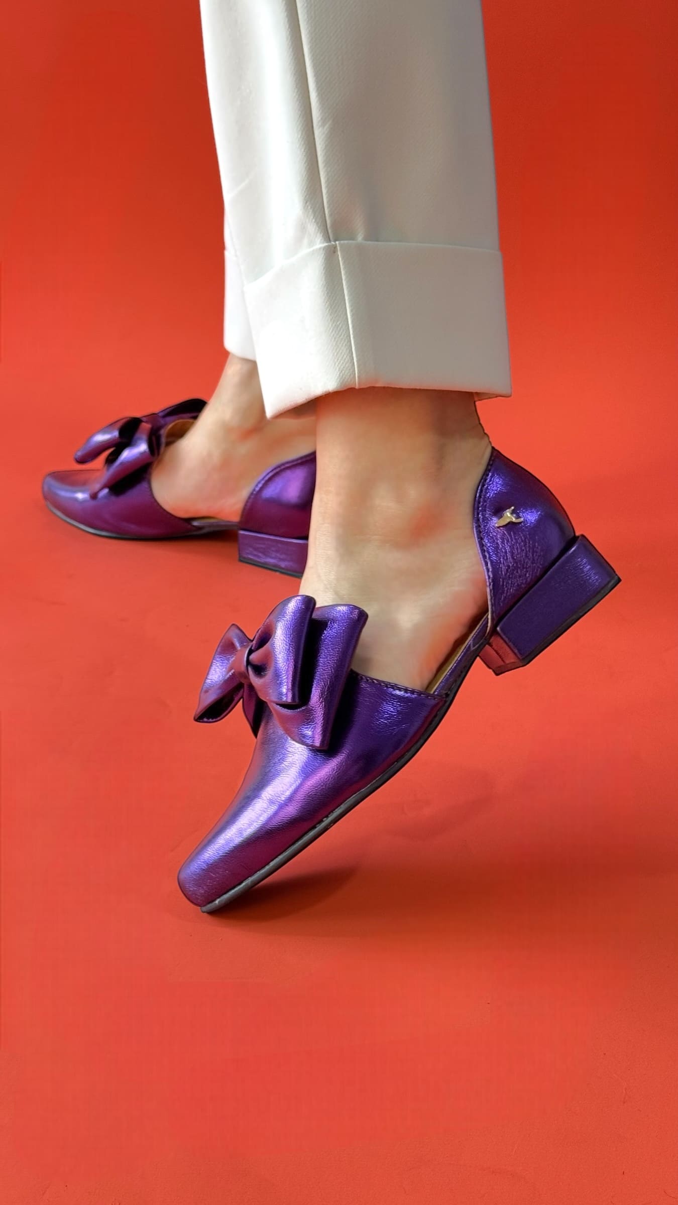 Mocasín Lazo con Detalles Cut-Out Purpura