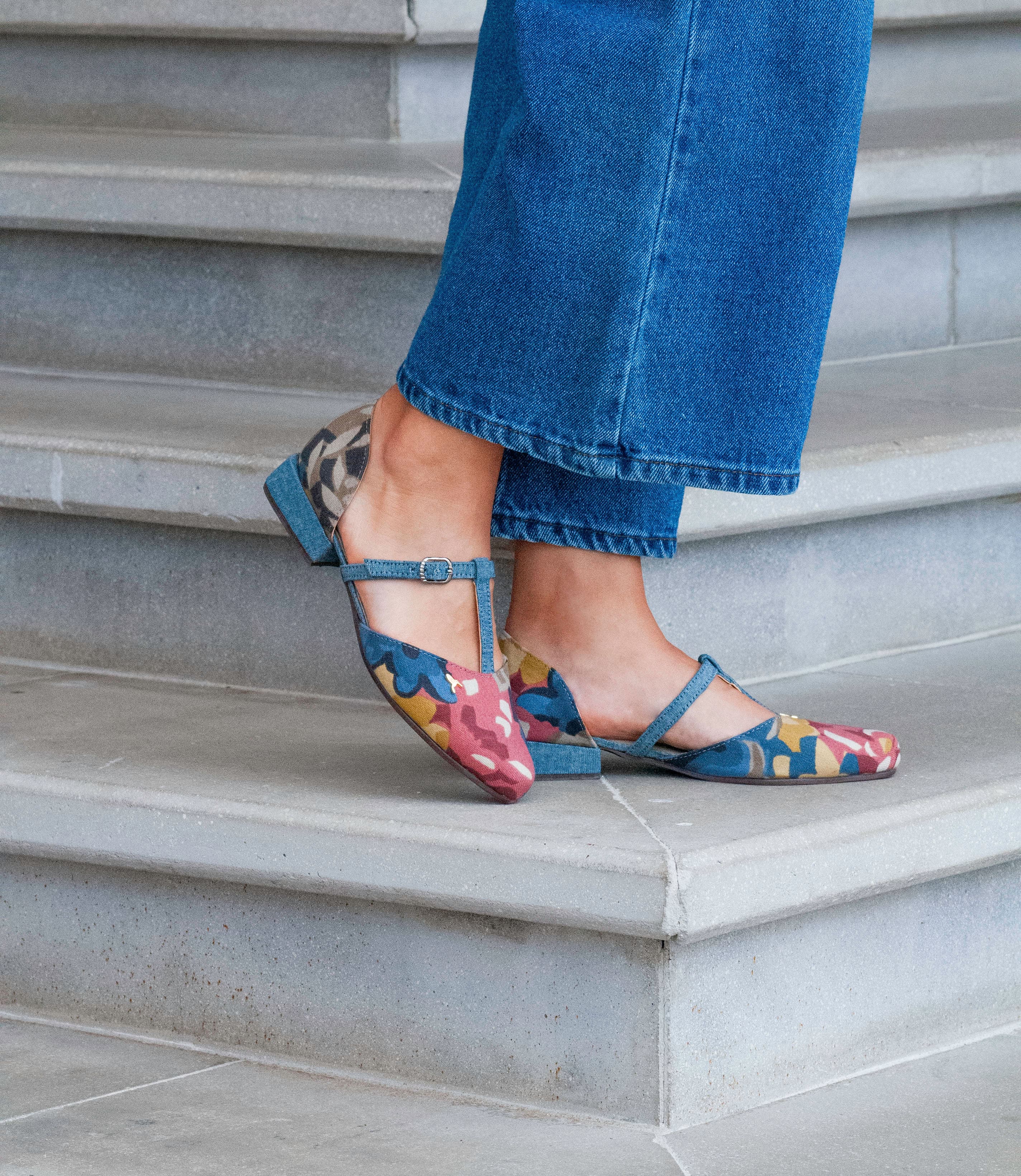 Mary Jane D'Orsay Denim