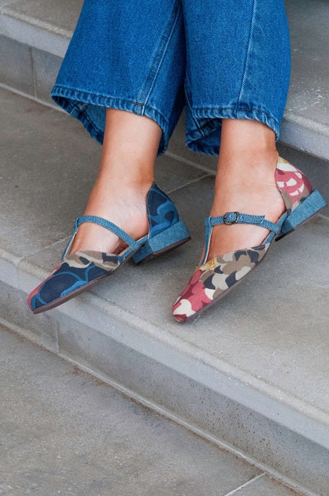 Mary Jane D'Orsay Denim