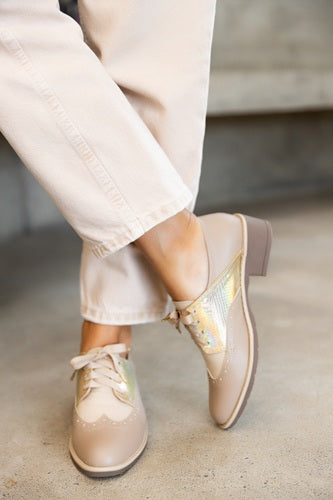 Derby Wingtip Punta Redonda Ostion