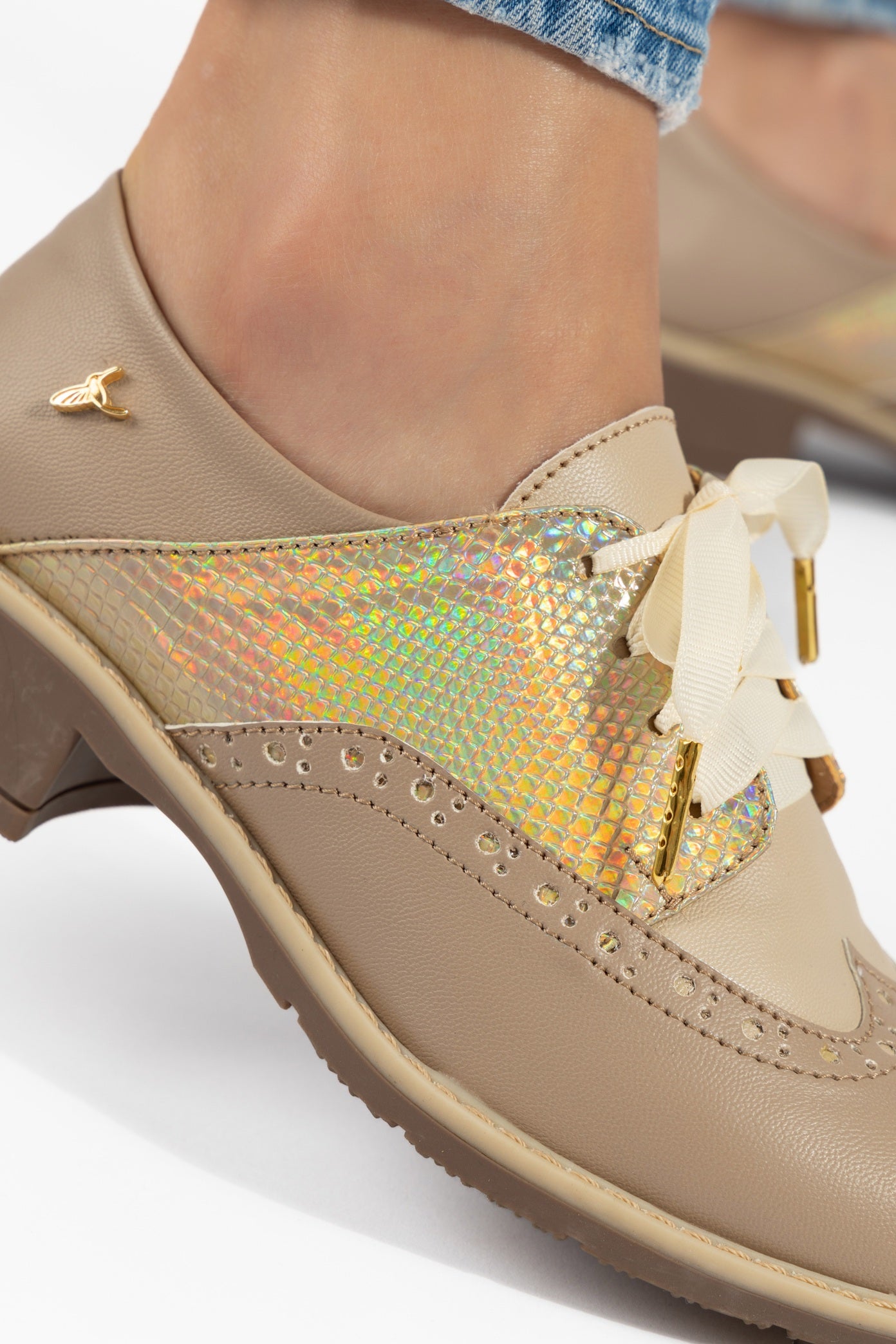 Derby Wingtip Punta Redonda Ostion