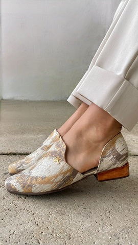 Mocasín Cut-Out Beige