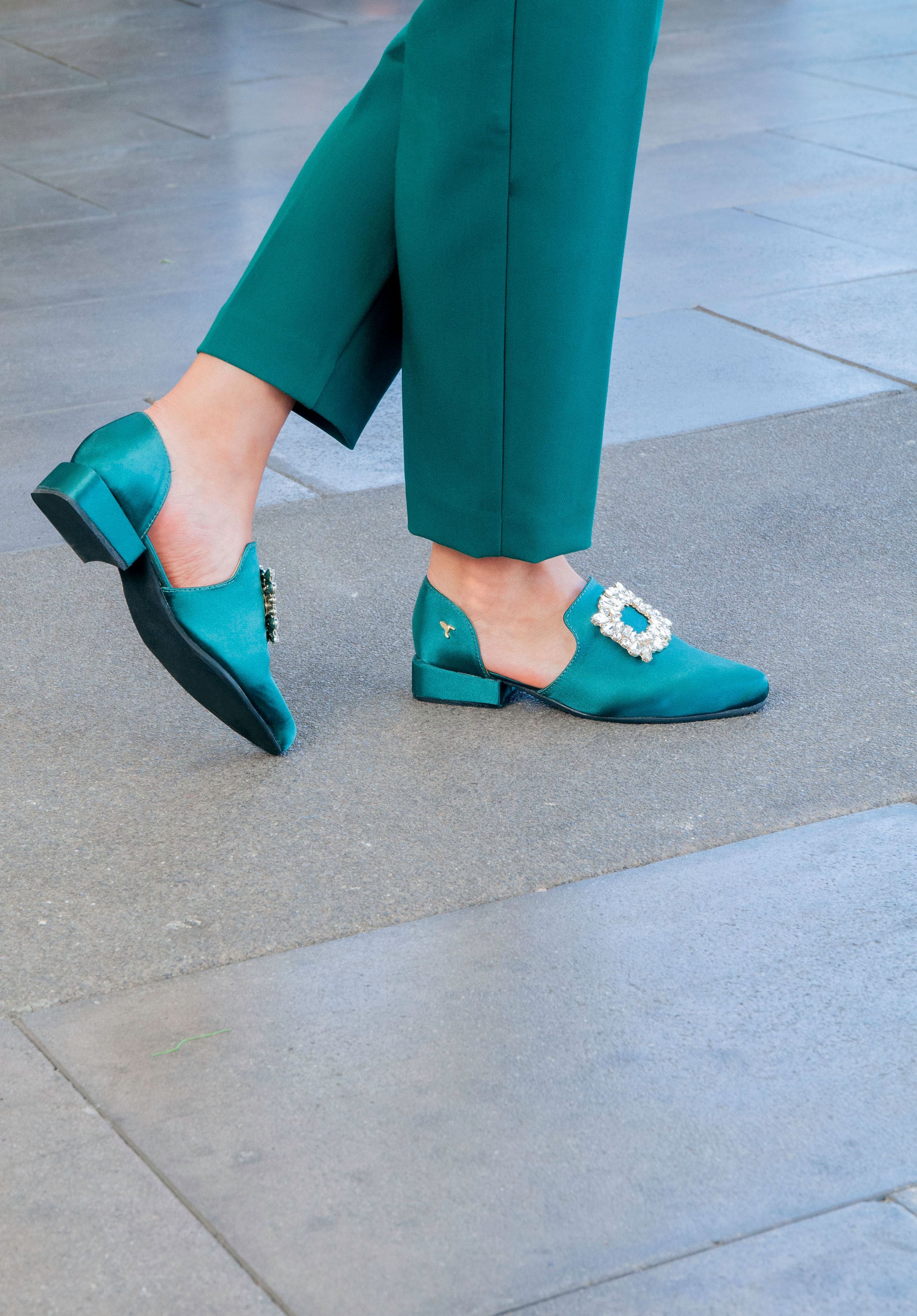 Mocasín Cut-Out Verde