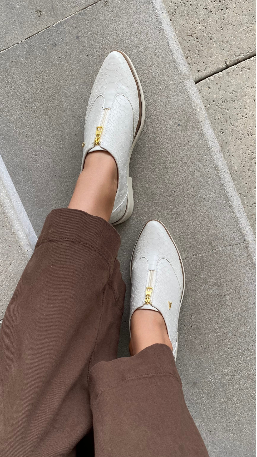 Oxford with ZipperPiton Cream
