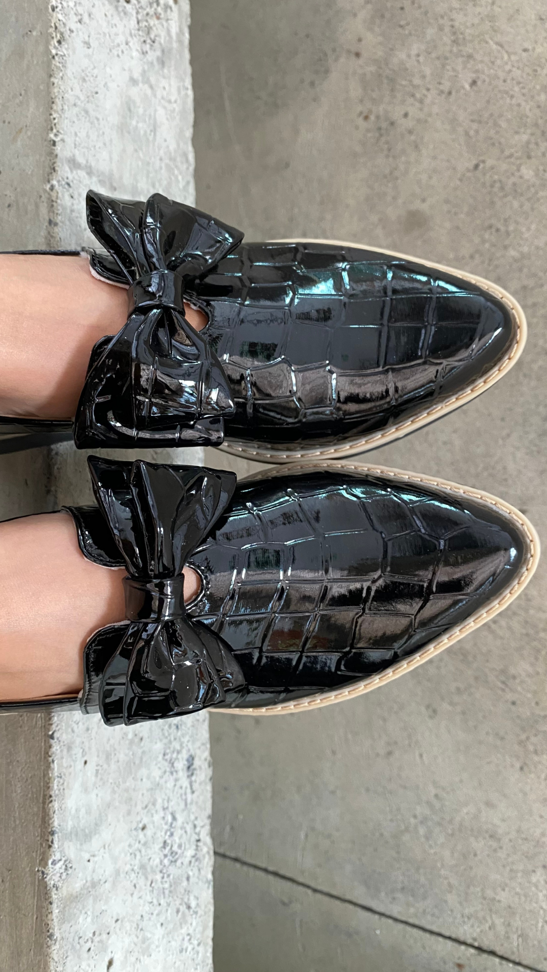 Mocasín Lazo Lagarto Negro