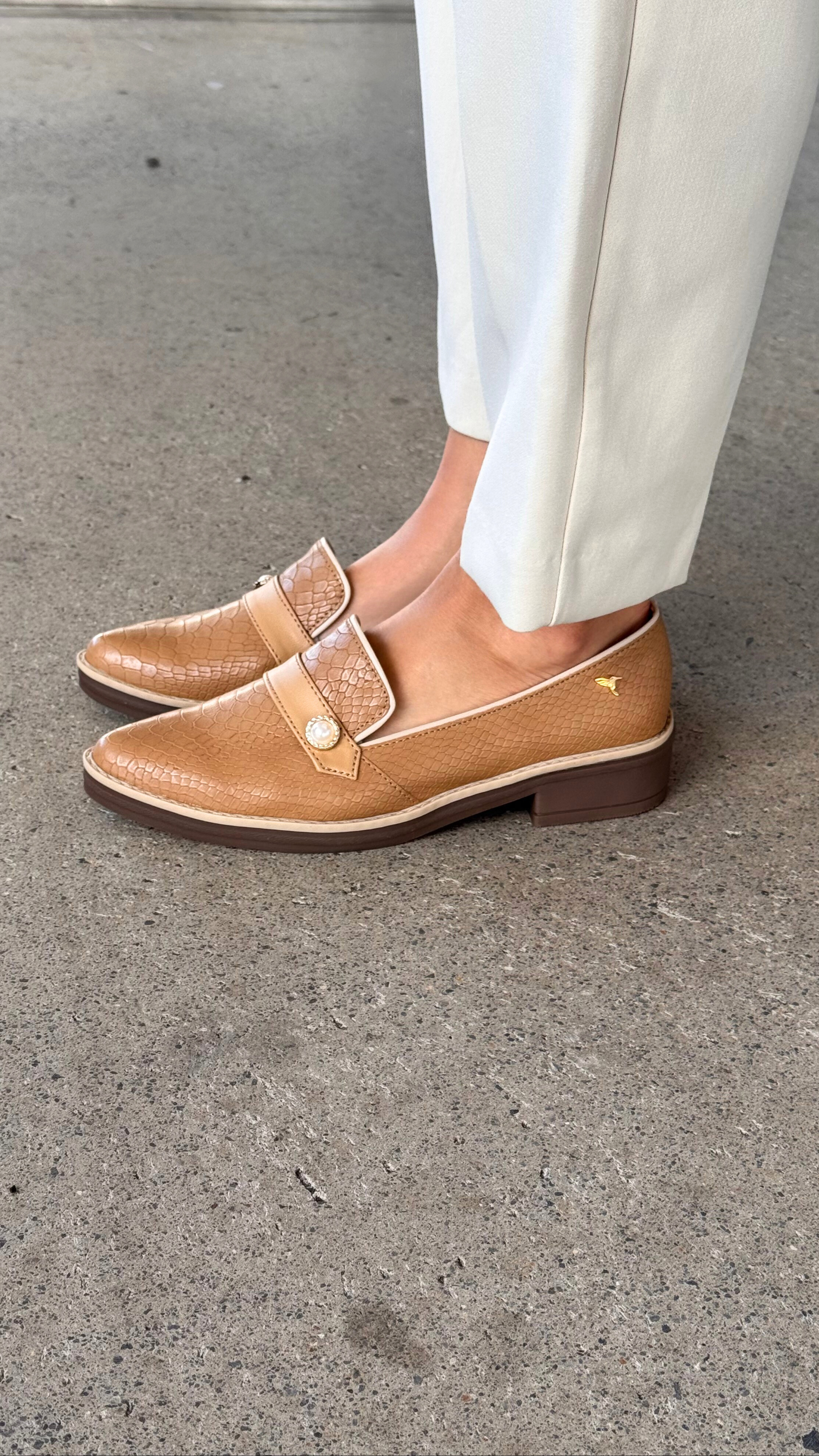 Mocasín Antifaz Piton Camel
