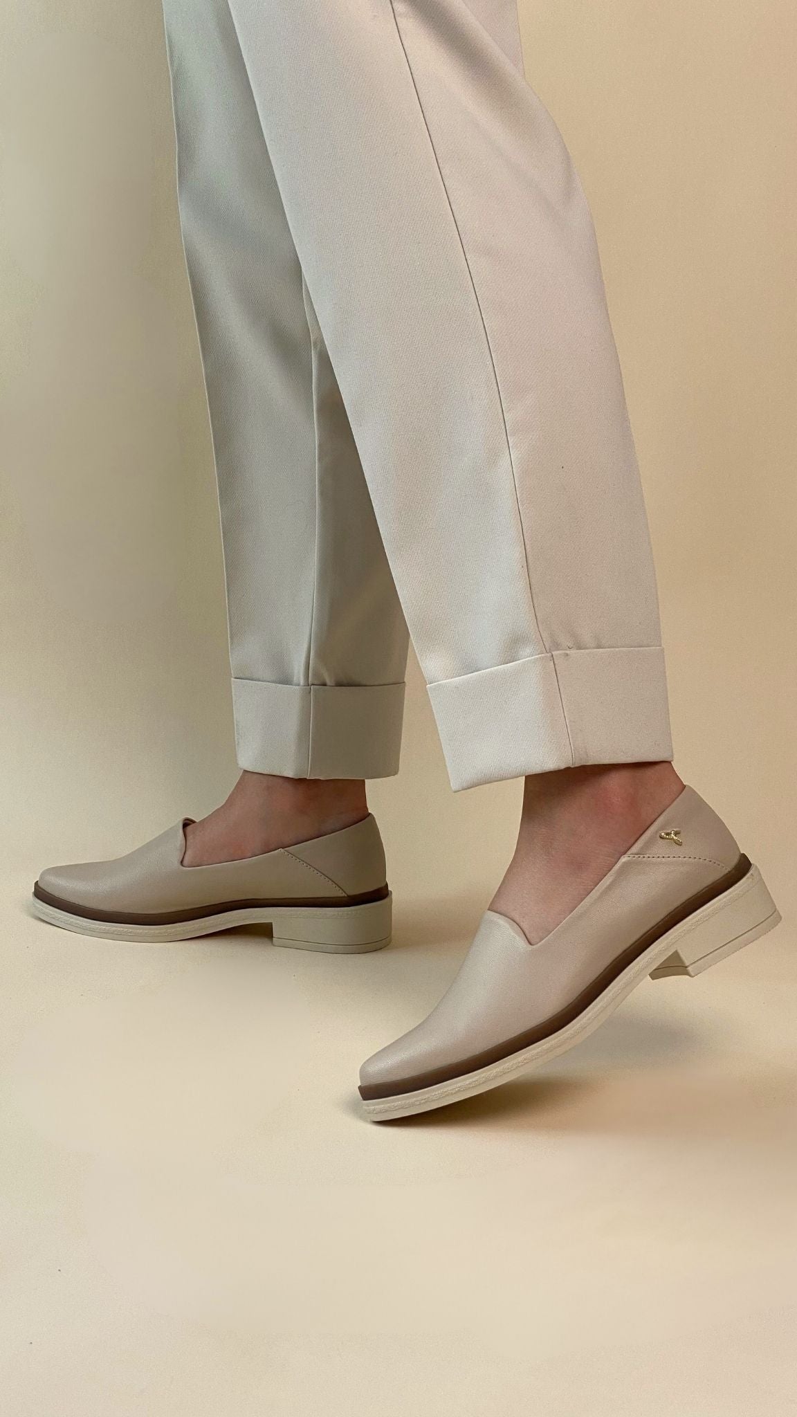 Piton Camel Penny Loafer