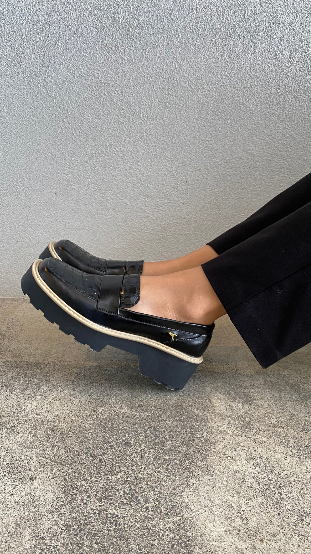 Mocasín Antifaz ChunkyNegro