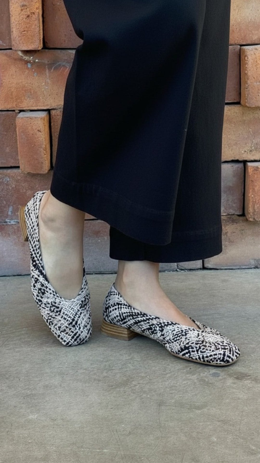 Timeless Black and Beige Flat
