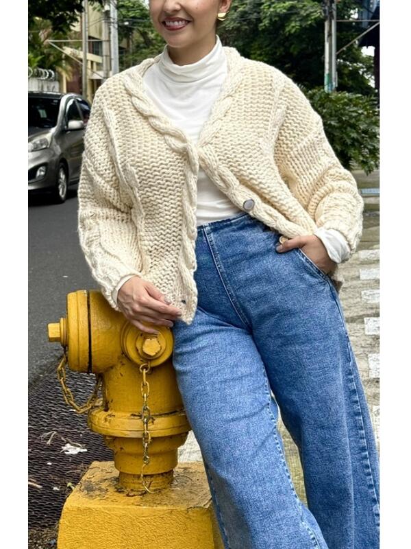 Blusa Cuello Tortuga Blanco