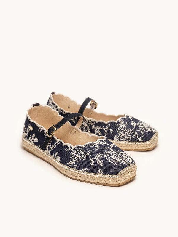 Alpargata Bordada Azul