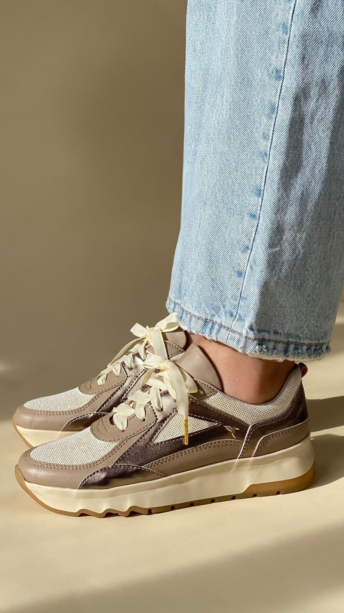 Metallic Nappa Essential Urban Sneakers Mercurio