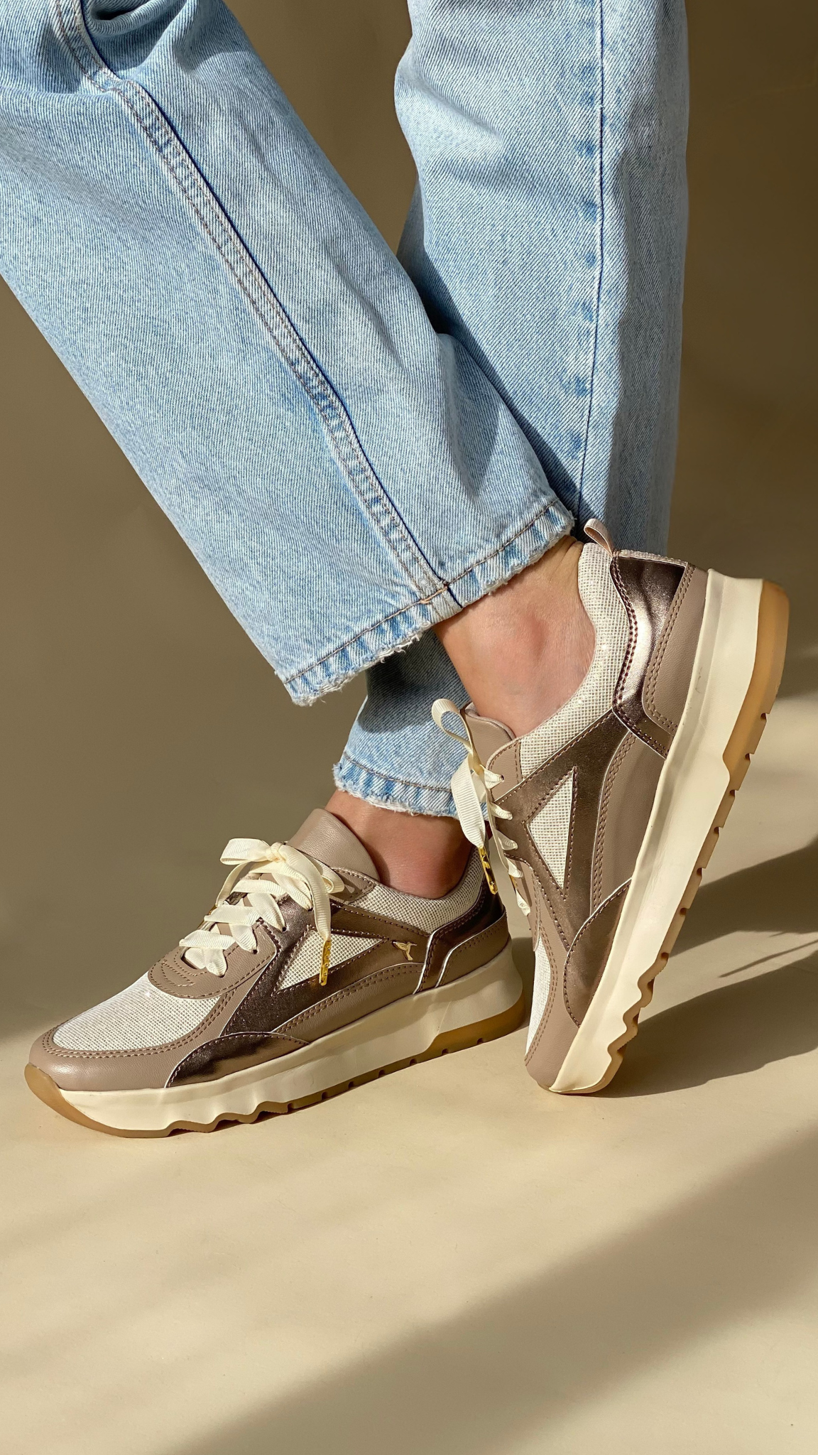 Metallic Nappa Essential Urban Sneakers Mercurio