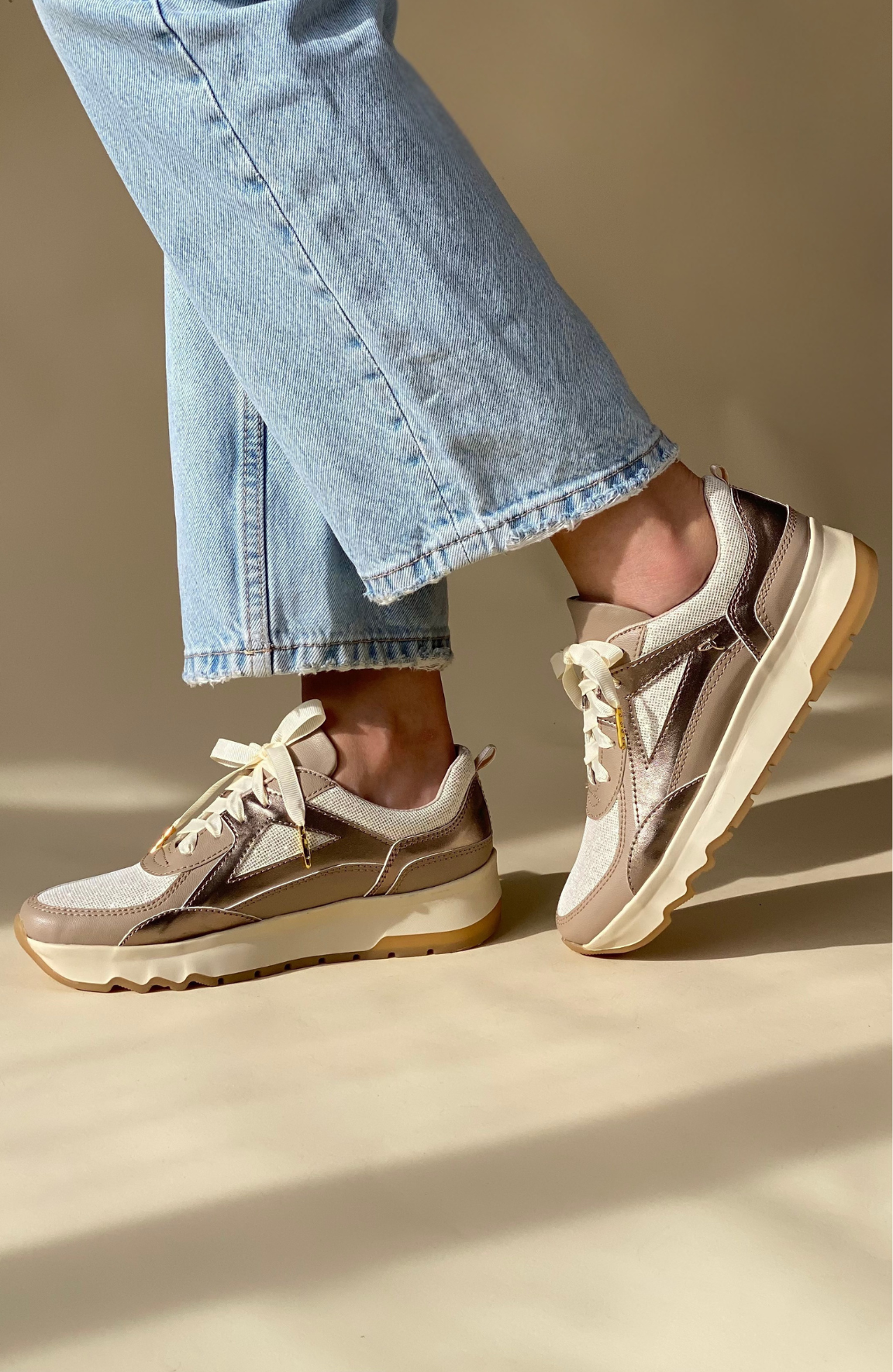 Metallic Nappa Essential Urban Sneakers Mercurio