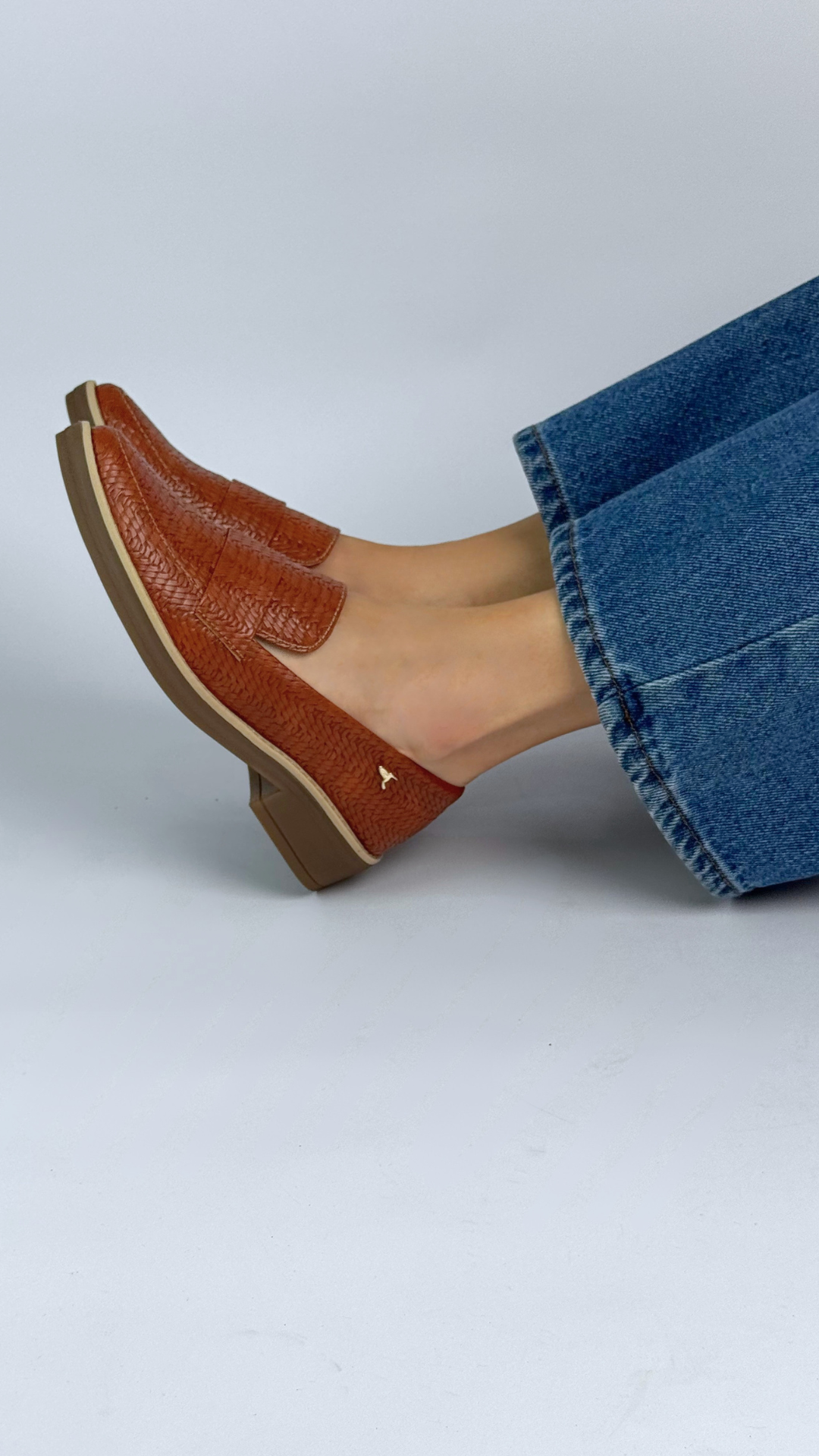 Women's Classic Flat Penny Loafers - Red