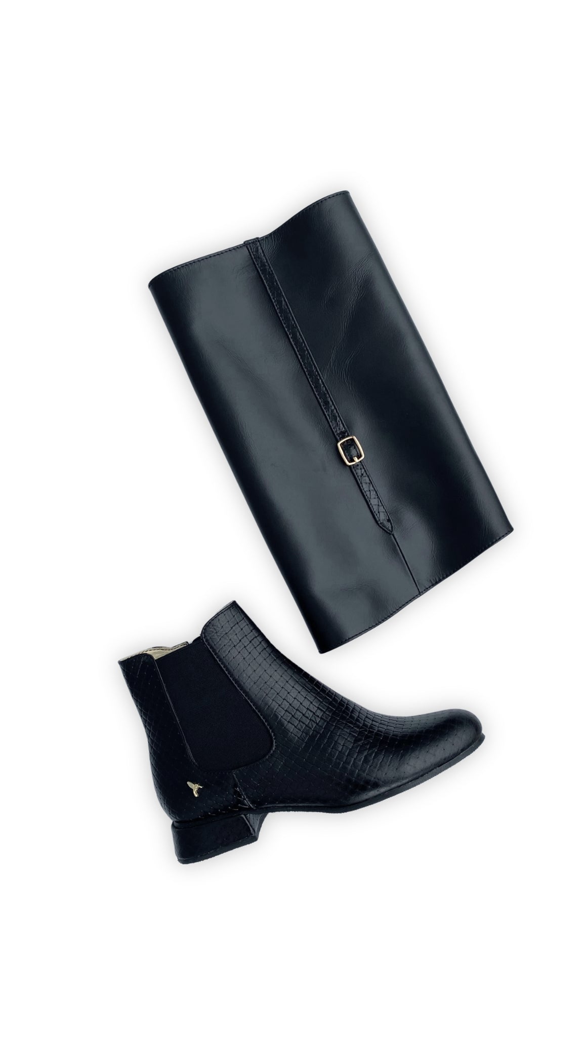 PREVENTA Botin negro double trouble