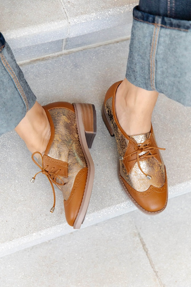 Derby Wingtip Miel-Castano