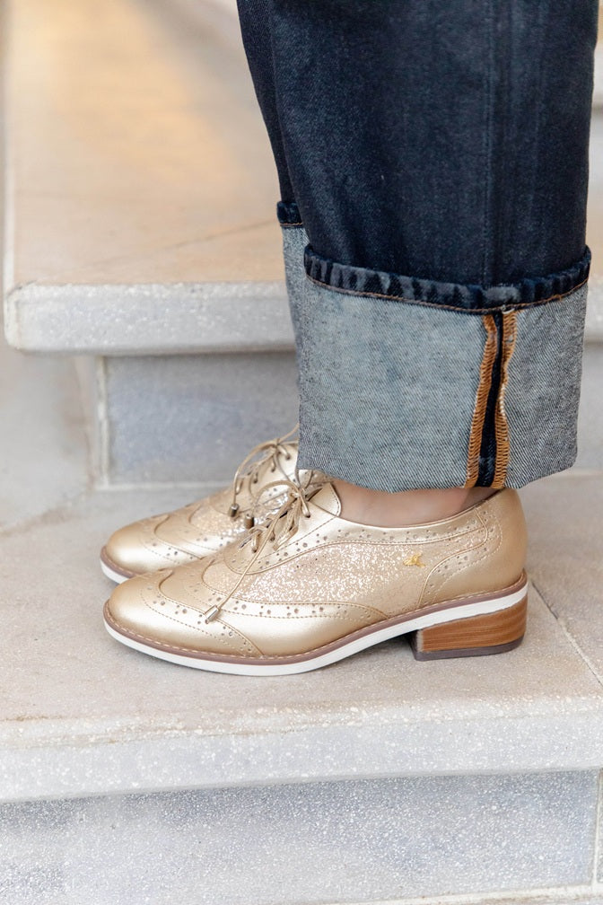 Oxford Clásico Casual Oro