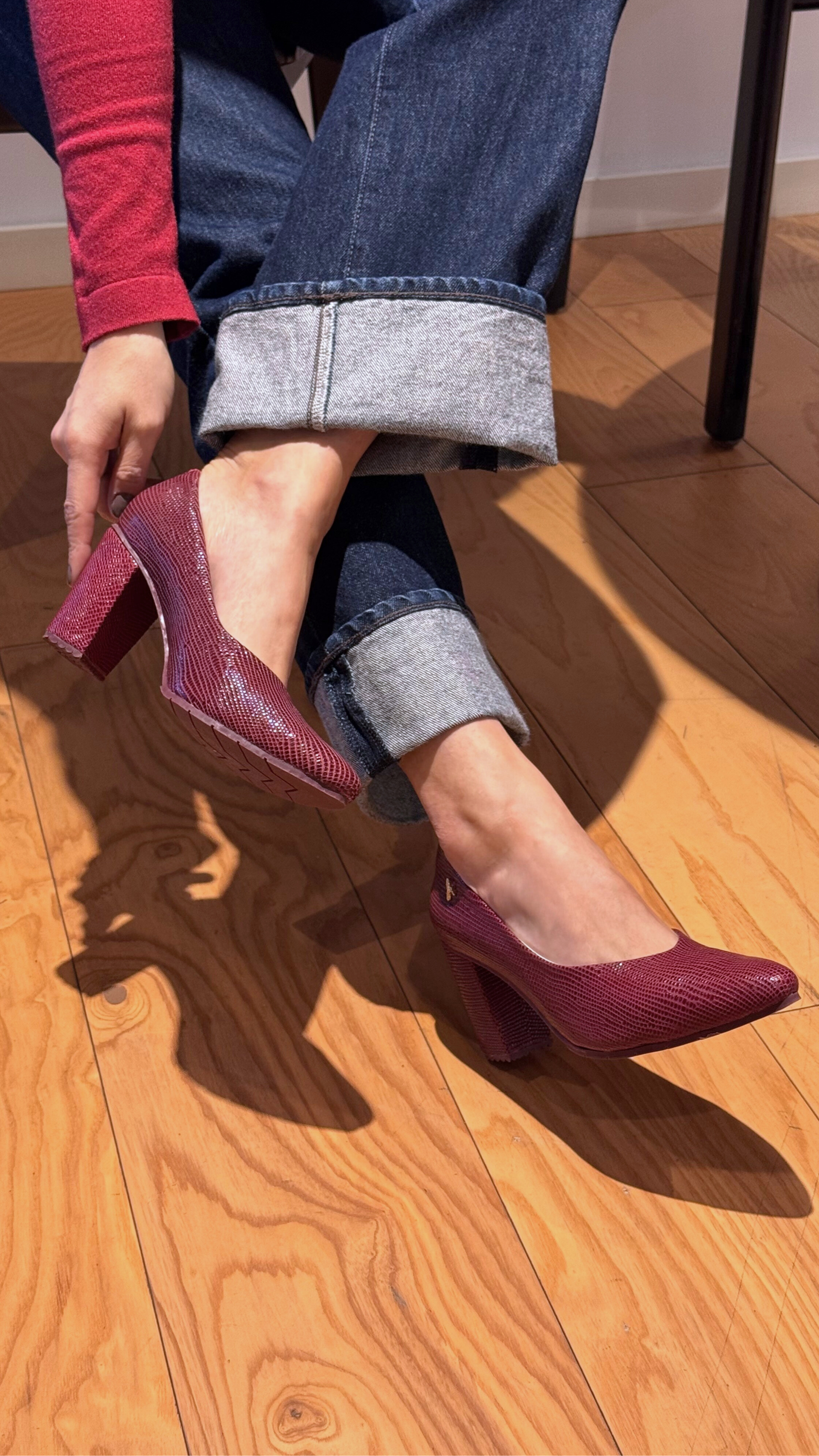 Tacón Working Girl Vino