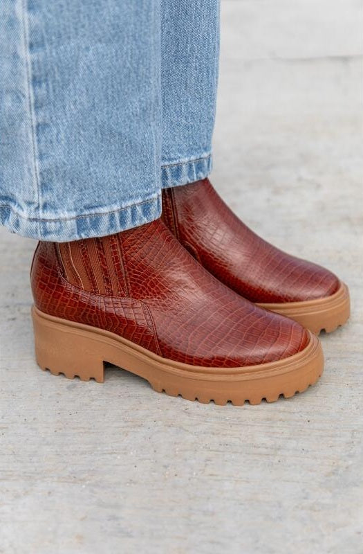 Botin Chelsea Travel Miel-Castano