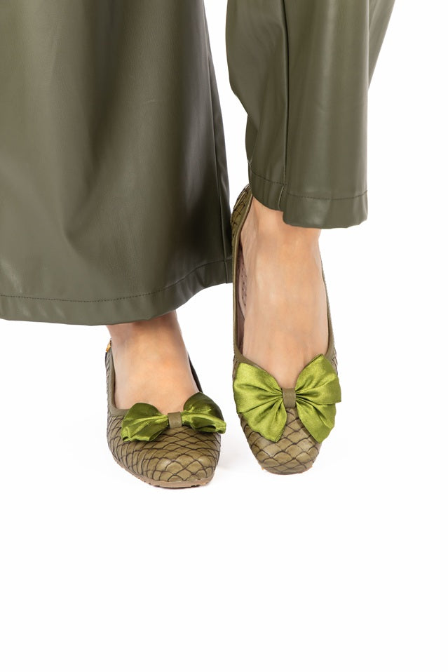 Flat con Lazo Verde