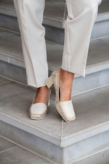 Mocasín Clasico con Elastico Beige