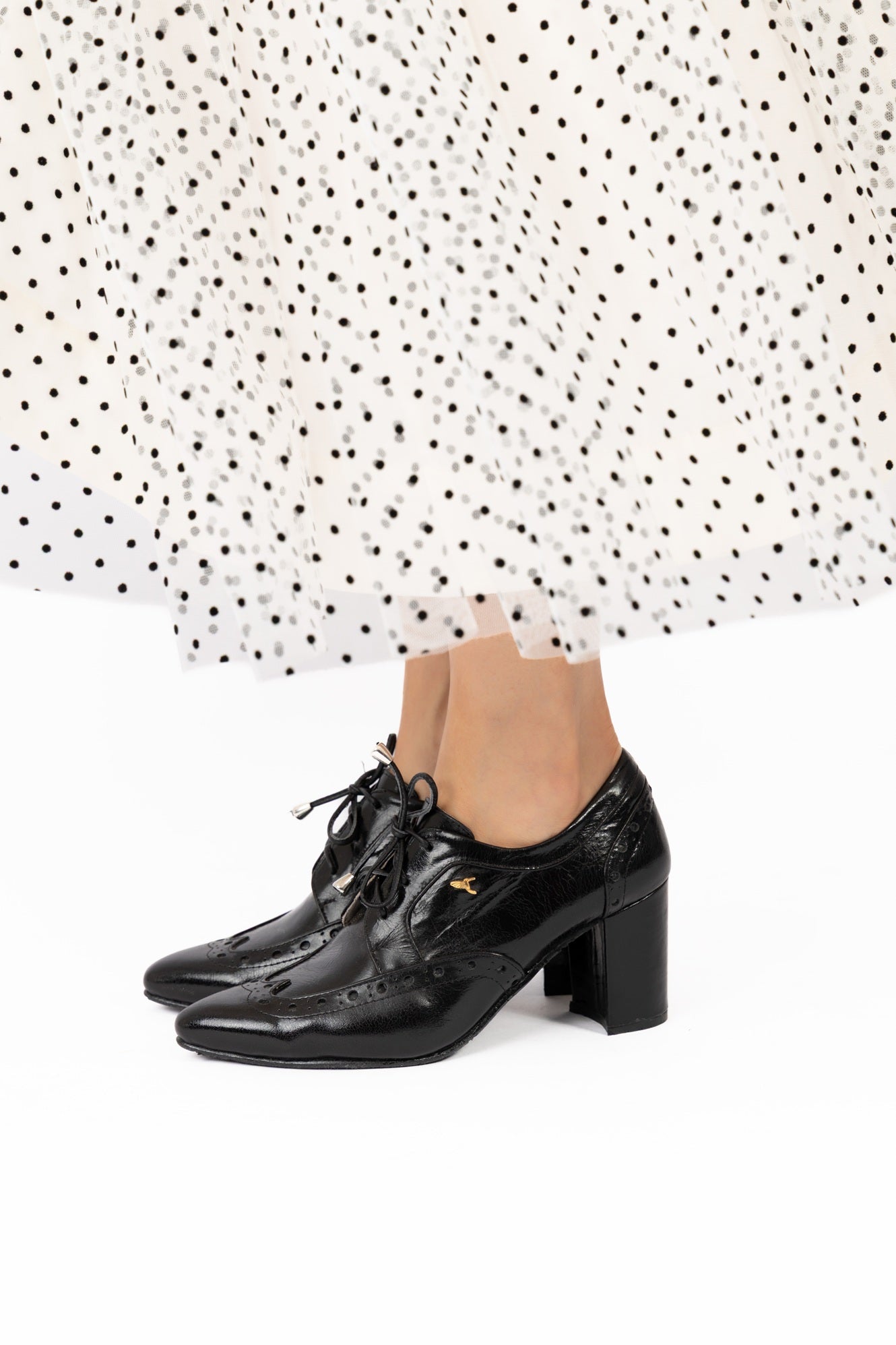 Tacón Oxford Black and White