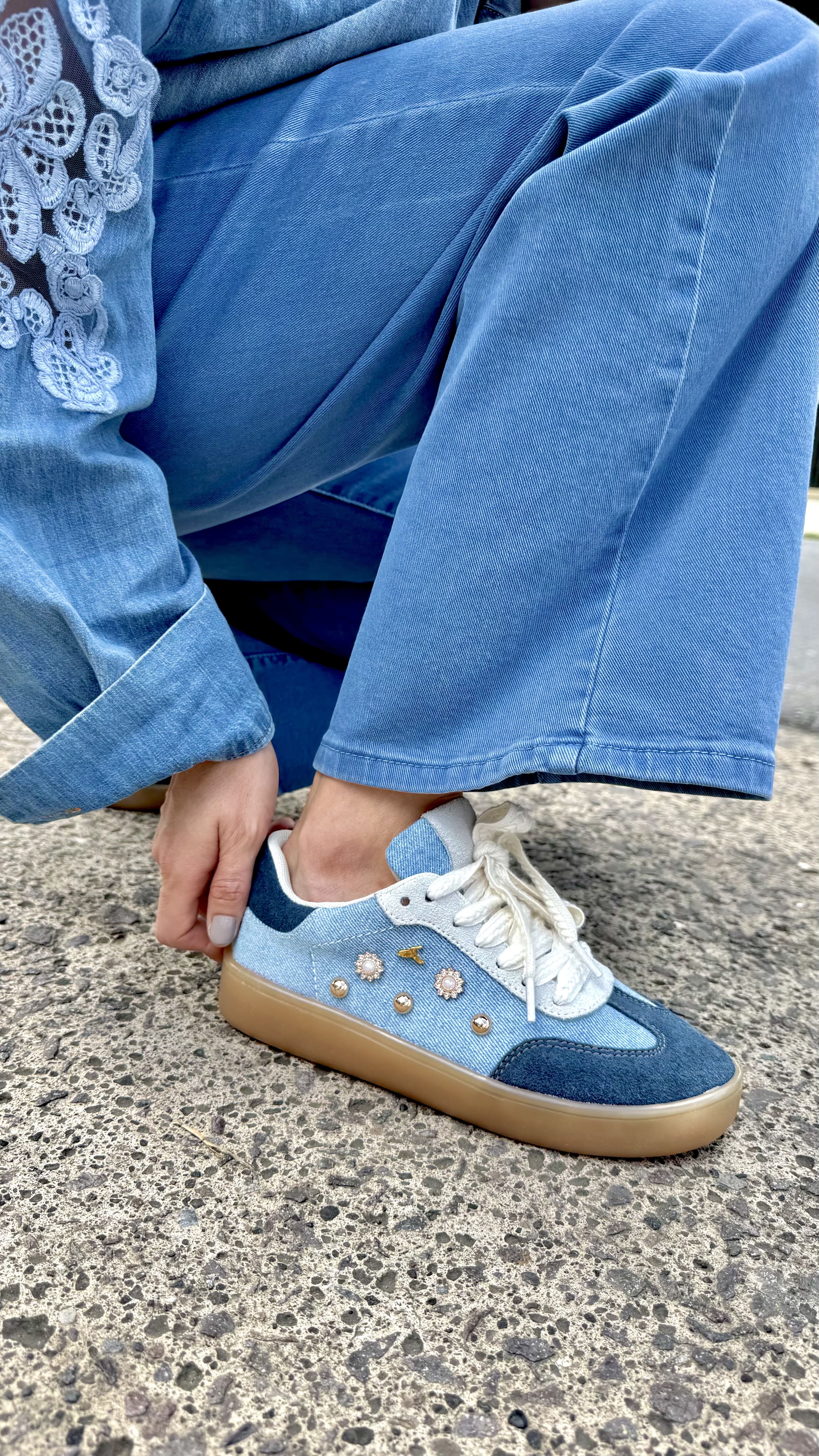 Tenis Clásica Urbana Azul-Mezclilla