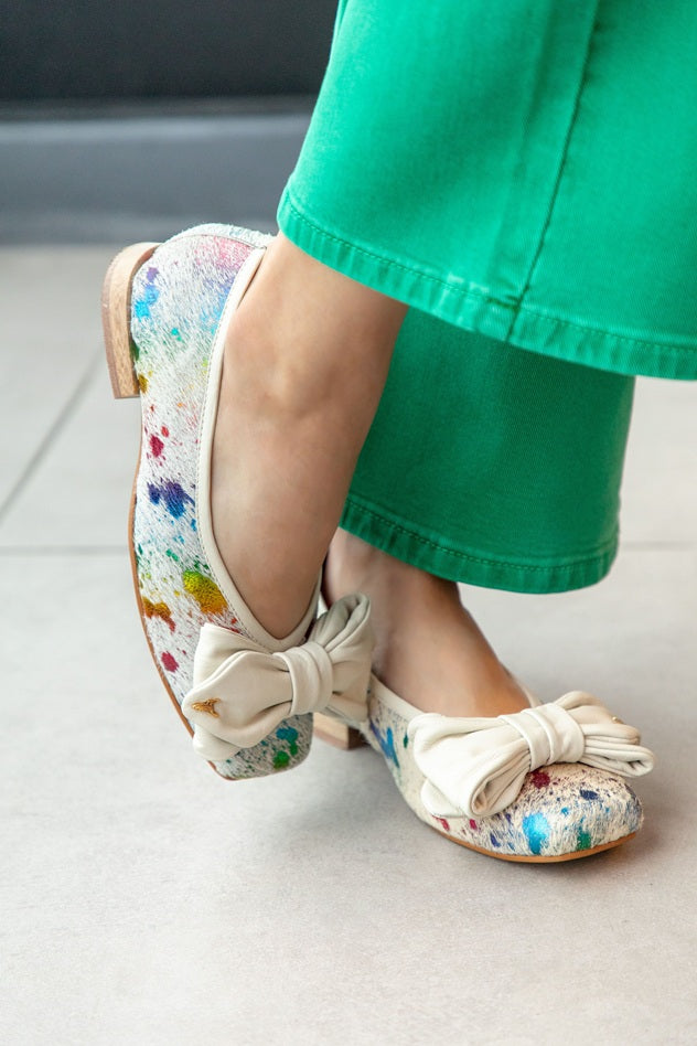 Flat Tipo Bailarina con Lazo Pelo Colores