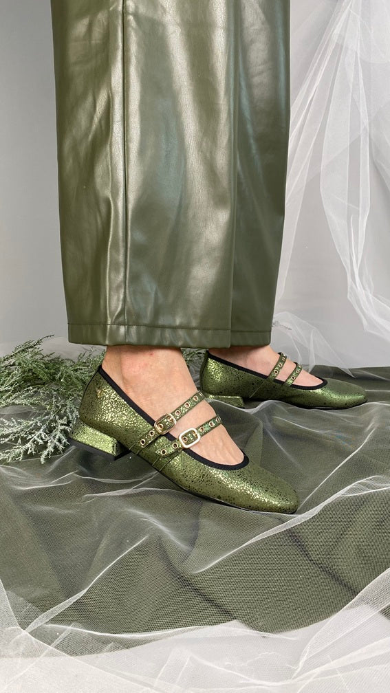 Mary Jane Double Strap Atemporal Aloe