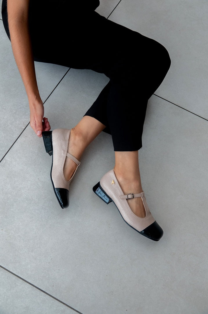 Mary Jane Square Toe Makeup