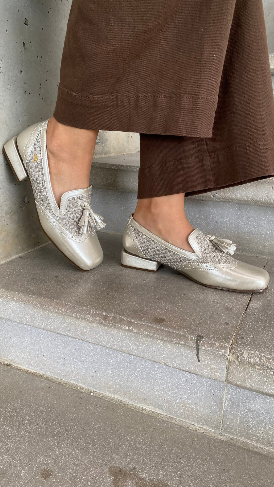 Mocasín Wingtip Punta cuadradaNappa Mercurio