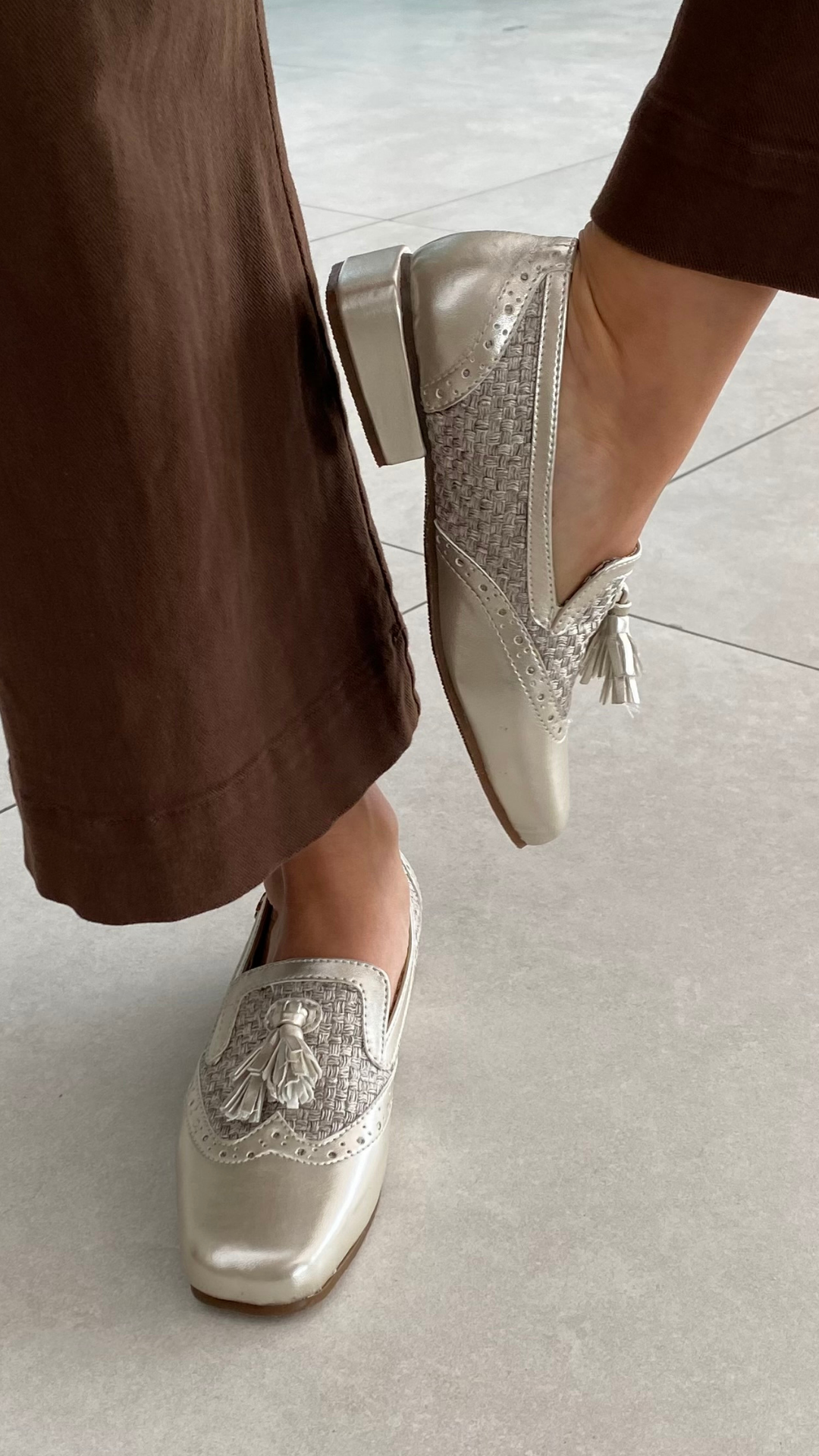 Mocasín Wingtip Punta cuadradaNappa Mercurio