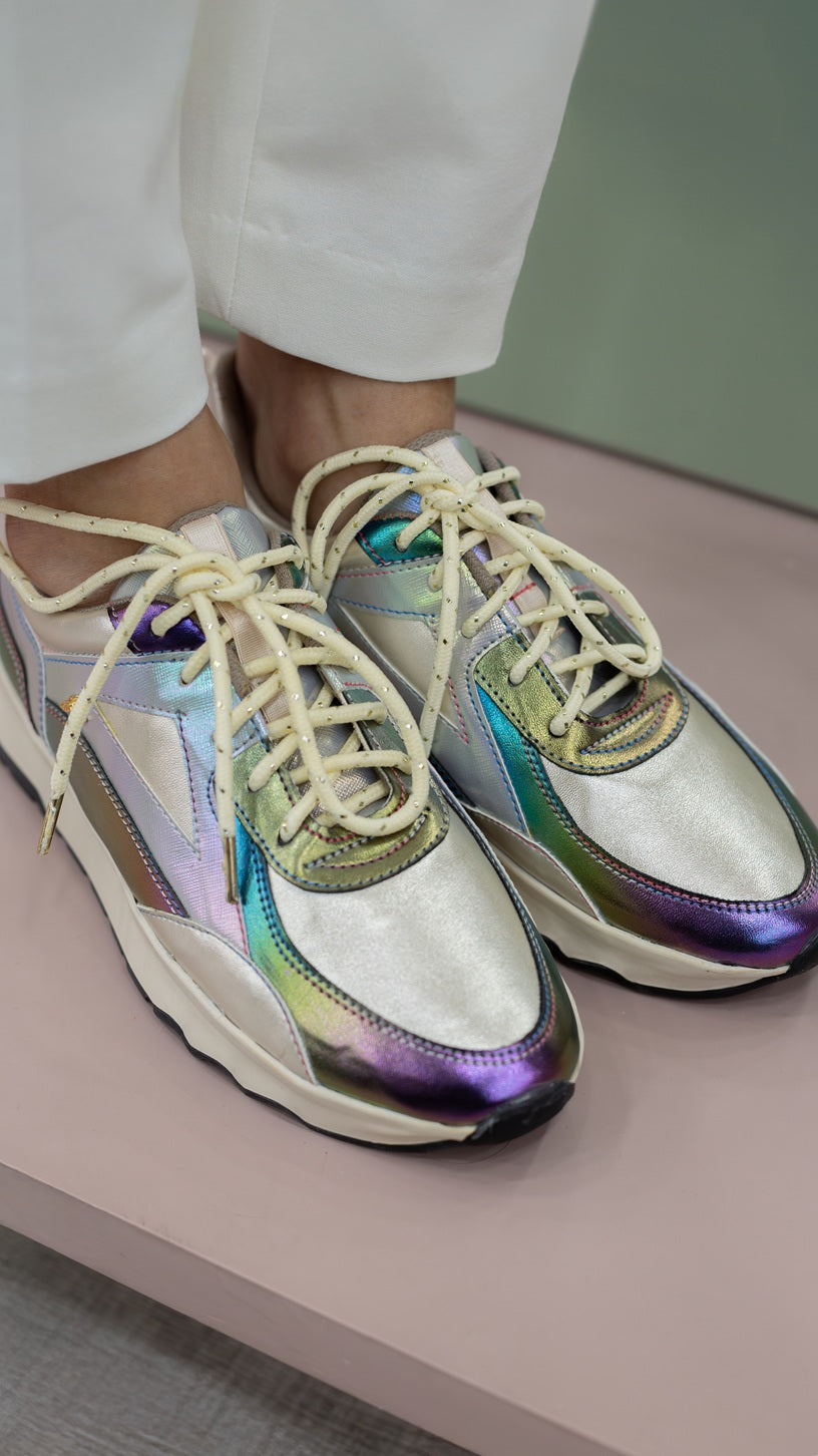 Metallic Nappa Essential Urban Sneakers Mercurio