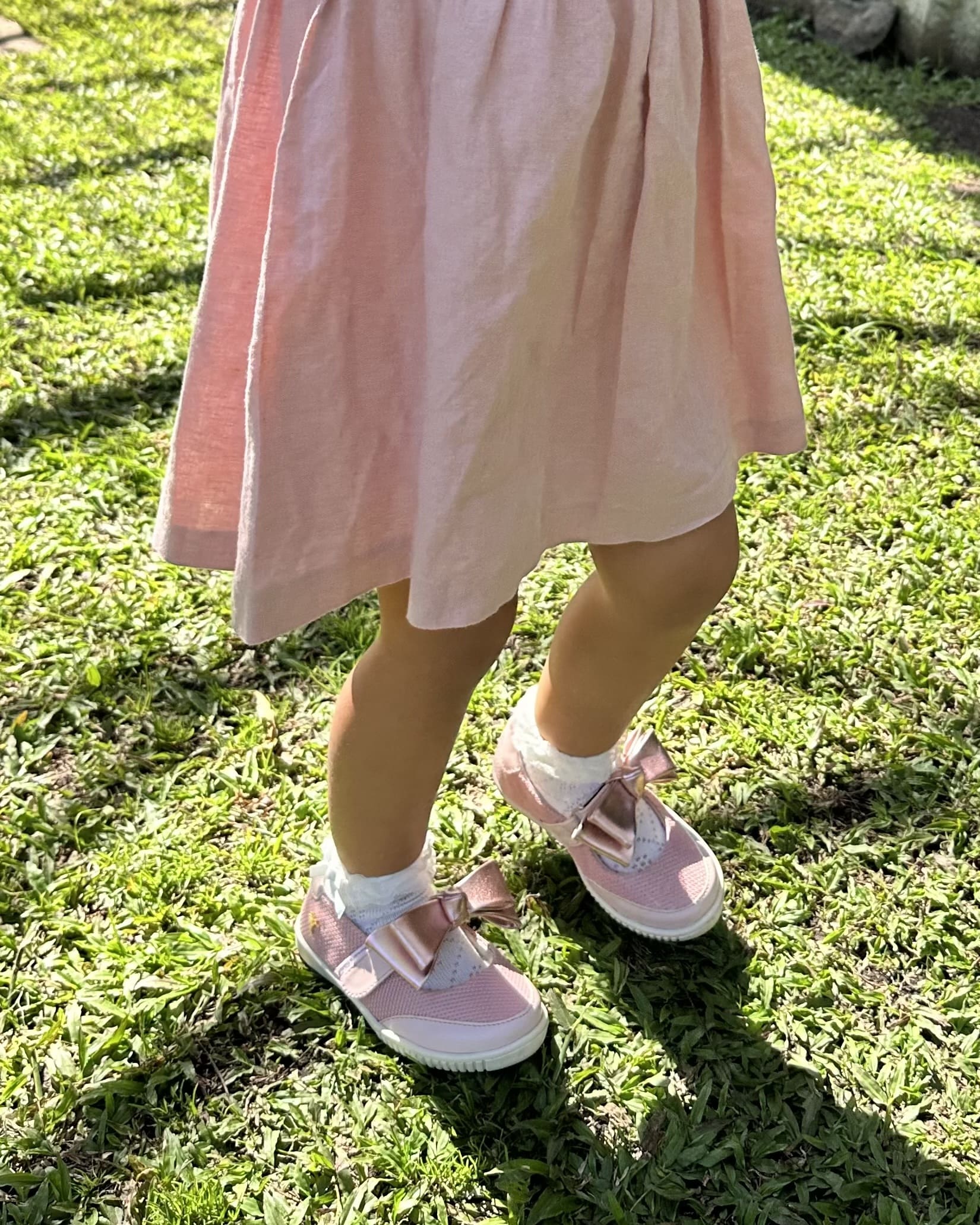 Girls' Pink Mary Jane Style Sneakers Rich