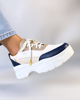 Blue Chunky Sneakers