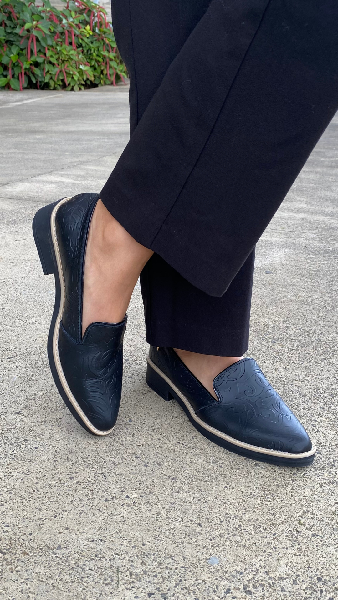 Mocasín Tipo SlipperNegro