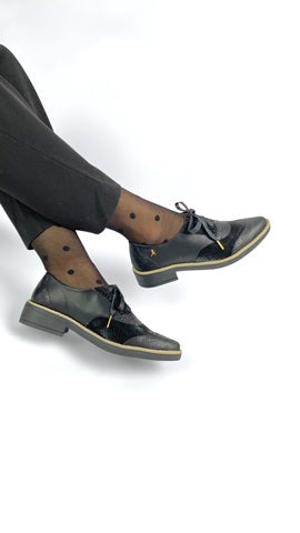 Black Metallic Napa Oxford