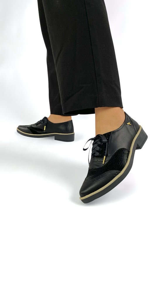 Black Metallic Napa Oxford