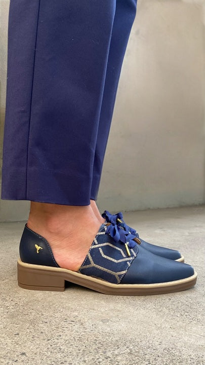 Blue Cut-Out Derby