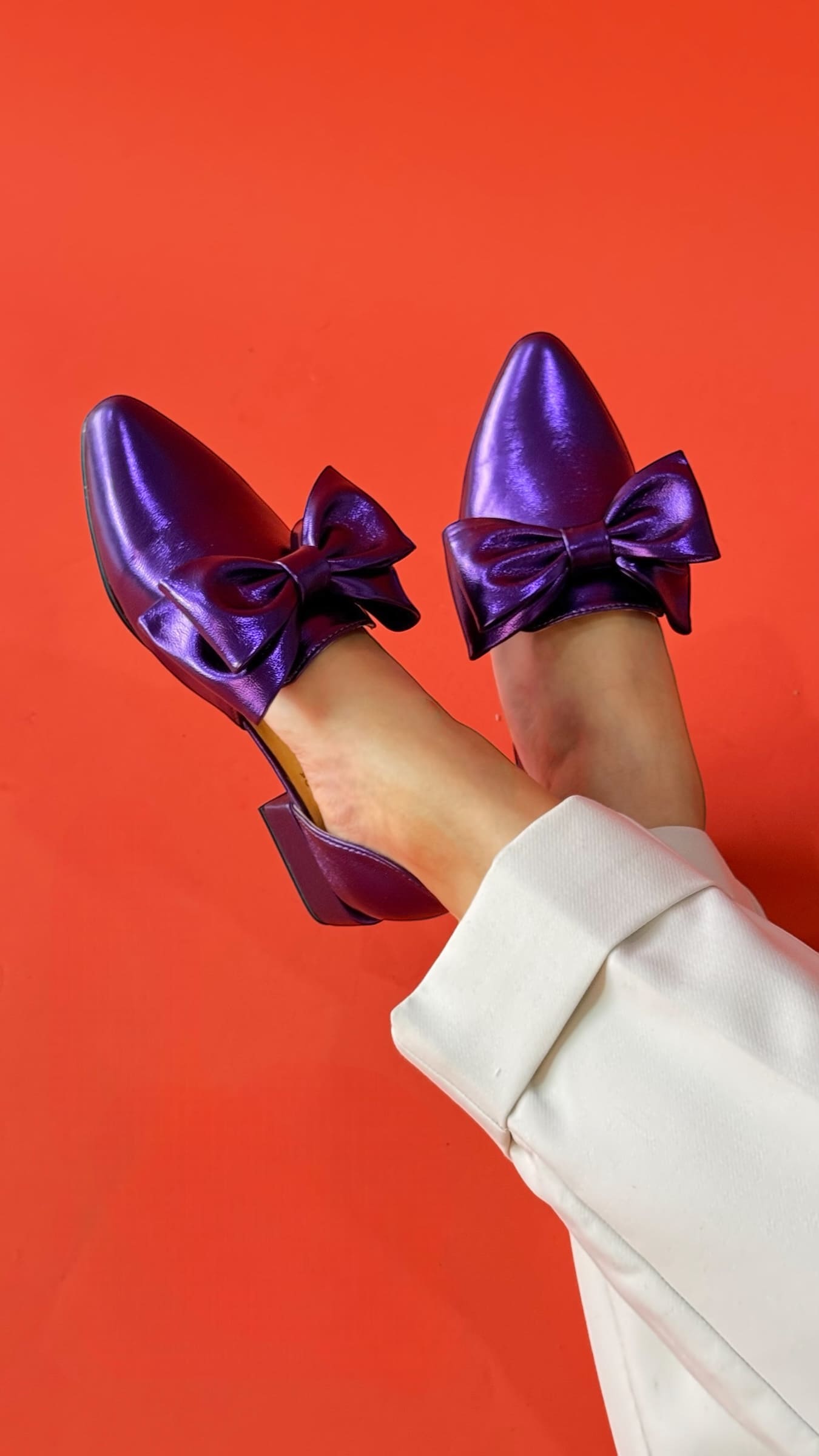 Mocasín Lazo con Detalles Cut-Out Purpura