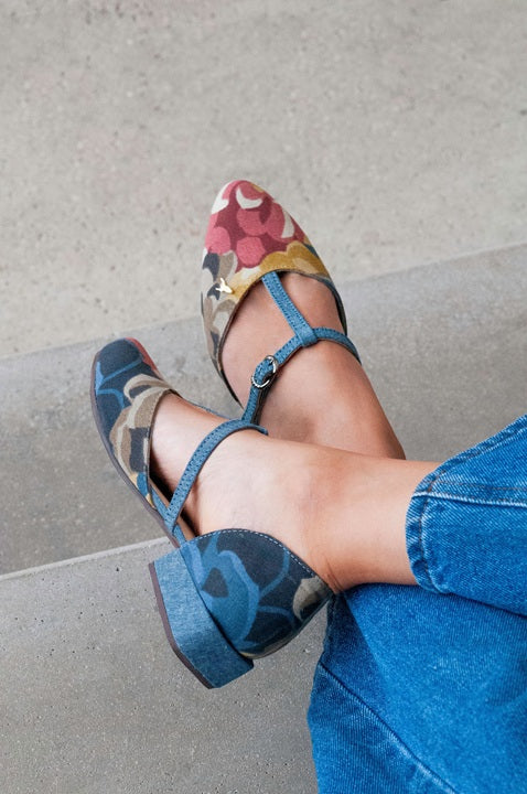 Mary Jane D'Orsay Denim